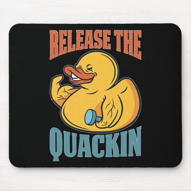 Mousepad Libere O Quackin Gym Bodybuilding (Frente)
