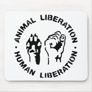 Mousepad Libertação animal - libertação humana