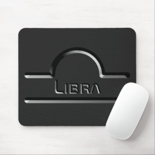 Mousepad Libra, Design Abstrato do Símbolo Zodíaco