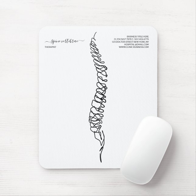 Mousepad Licensed Chiropractor Massage Therapist (Com mouse)