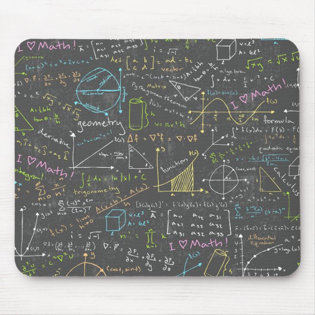 Mousepad Lições de Matemática (Frente)