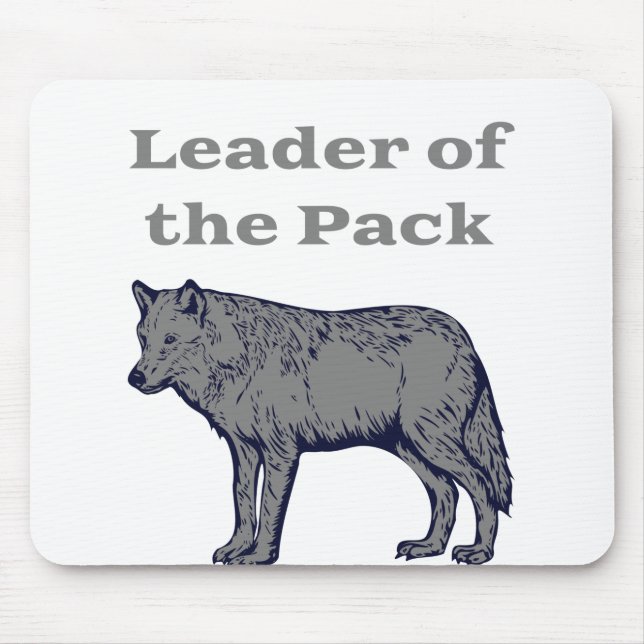 Mousepad Líder do Lobo de Pack (Frente)