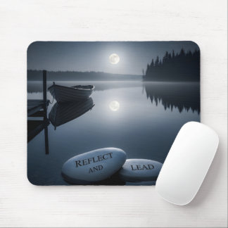 Mousepad Liderança Consciente Paisagem Noturna Serena