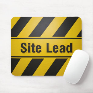 Mousepad Liderança de Site Faixa de Perigo de Construção