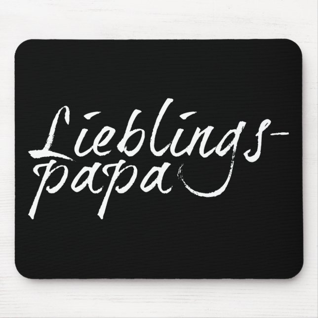 Mousepad Lieblingspapa - weißer Schriftzug 00001 (Frente)