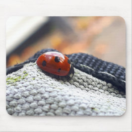 Mousepad Lieveheersbeestje symbool tegen geweld.