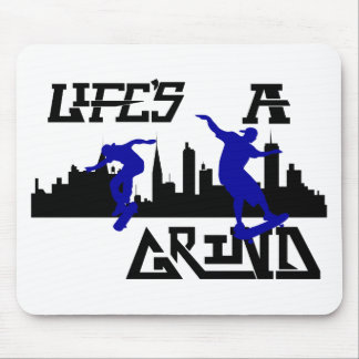 Mousepad Lifes legal um design do skater da moagem