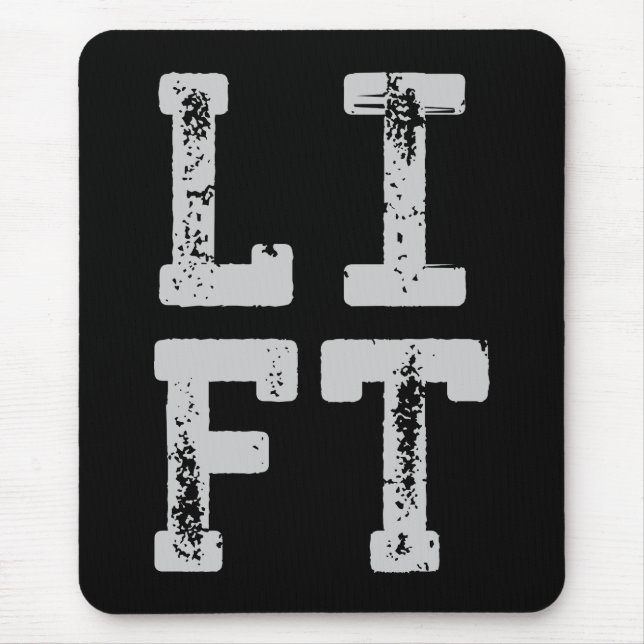Mousepad LIFT - Gym, Workout, Levantamento de Peso, Inspira (Frente)