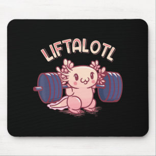 Mousepad Liftalotl Levantando Axolotl Peslevantando Gym Wor