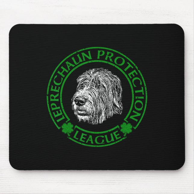 Mousepad Liga de Proteção Leprechaun Irish Wolfhound  (Frente)