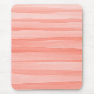 Mousepad Light Peach Watercolor Lines Pattern