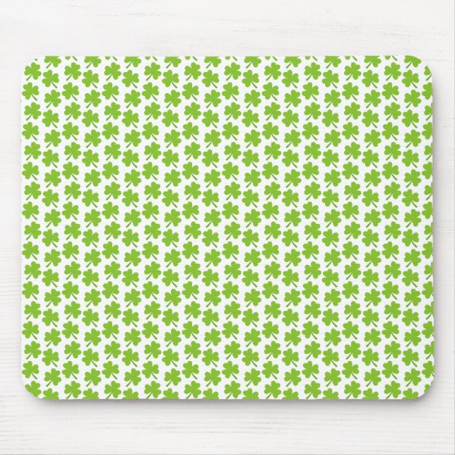 Mousepad Light Shamrocks White (Frente)