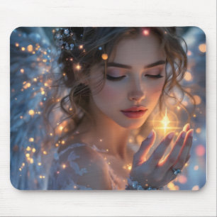 Mousepad Lightbearer Celestial - Angel Segurando a Estrela 