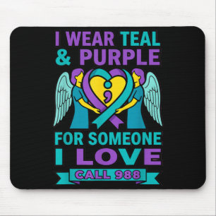 Mousepad Ligue 988 - Use Verde Azul e Roxo Por Alguém que V