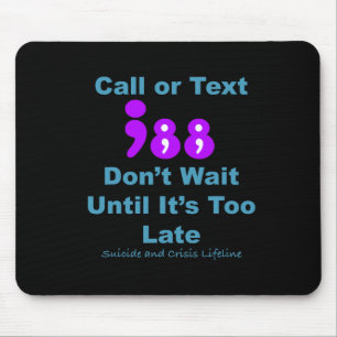 Mousepad Ligue ou envie o texto 988 Não aguarde