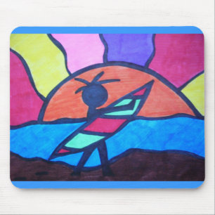 Mousepad Lil' Surfer Dude - Set Sun
