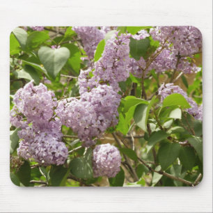 Mousepad Lilac Bush Lindas Flores de primavera Roxas