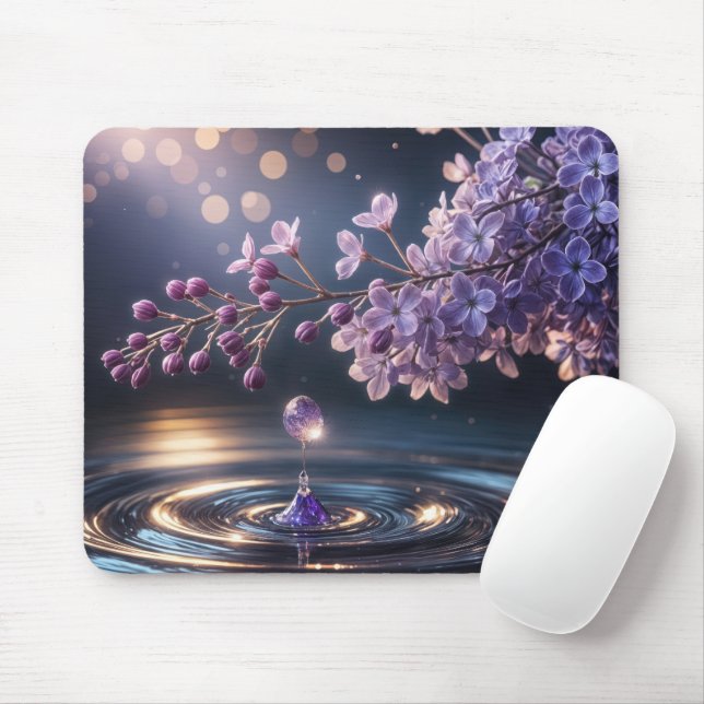 Mousepad Lilac Dewdrop (Com mouse)