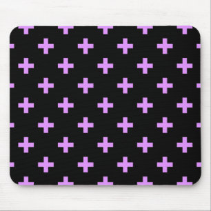 Mousepad Lilac polka cruza em preto