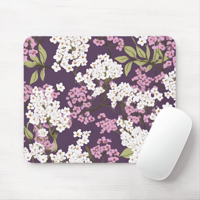 Mousepad Lilases Em Roxo (Com mouse)
