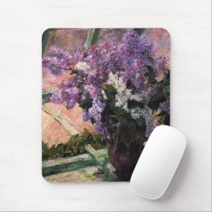 Mousepad Lilases em uma janela Mary Cassatt