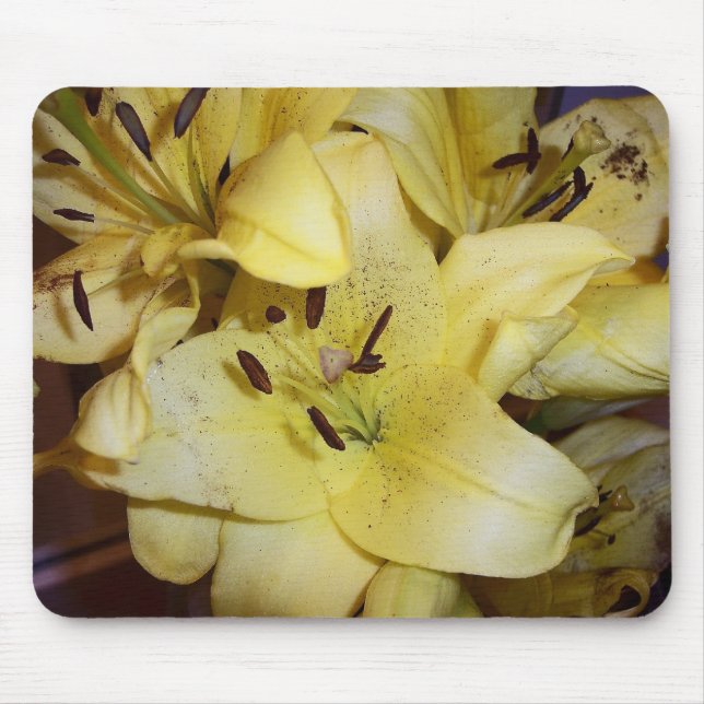 Mousepad Lillies amarelos (Frente)