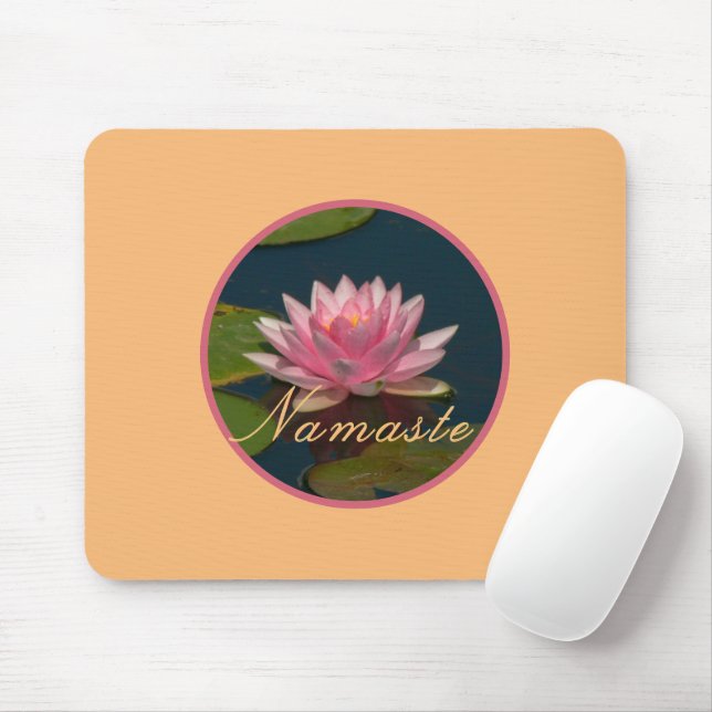 Mousepad Lily de Água Rosa/Namaste (Com mouse)