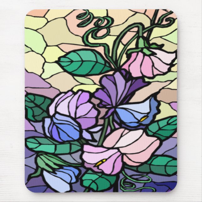 Mousepad Lily De Vidro De Mancha Do Campo (Frente)