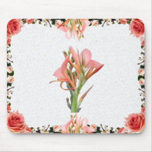 Mousepad Lily Flower Botanical Art