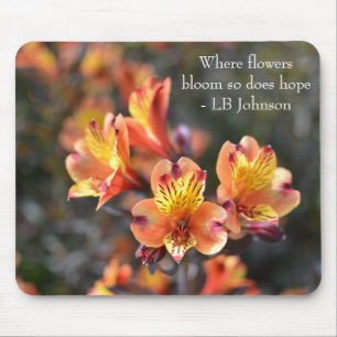 Mousepad Lily Peruana Flói Inspiração Botânica