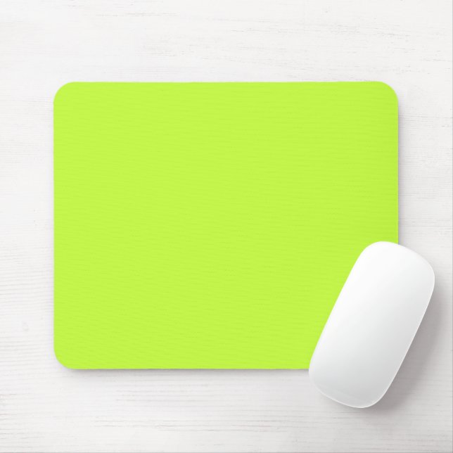 Mousepad Limão brilhante sólido verde-claro (Com mouse)