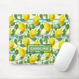 Mousepad Limões de Verão Tropical Personalizados Arte de Fr