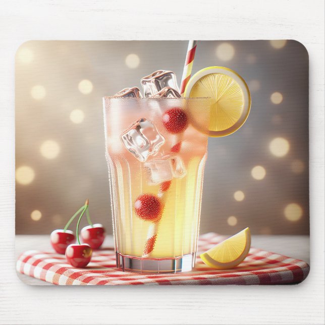 Mousepad Limonada Com Cerejas (Frente)