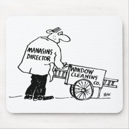 Mousepad Limpador de Janelas com Carrinho de Limpeza de Jan