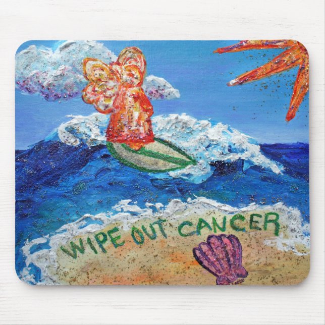 Mousepad Limpar Anjo Cancer (Frente)