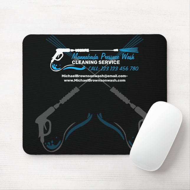 Mousepad Limpeza de energia sob pressão personalizável (Com mouse)