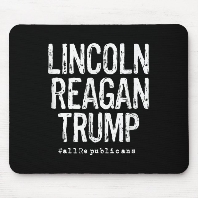 Mousepad Lincoln, Reagan, Trump - Presidentes Favoritos (Frente)