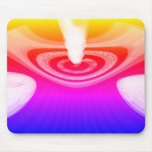 Mousepad Linda arte do cometa arco-íris (Frente)