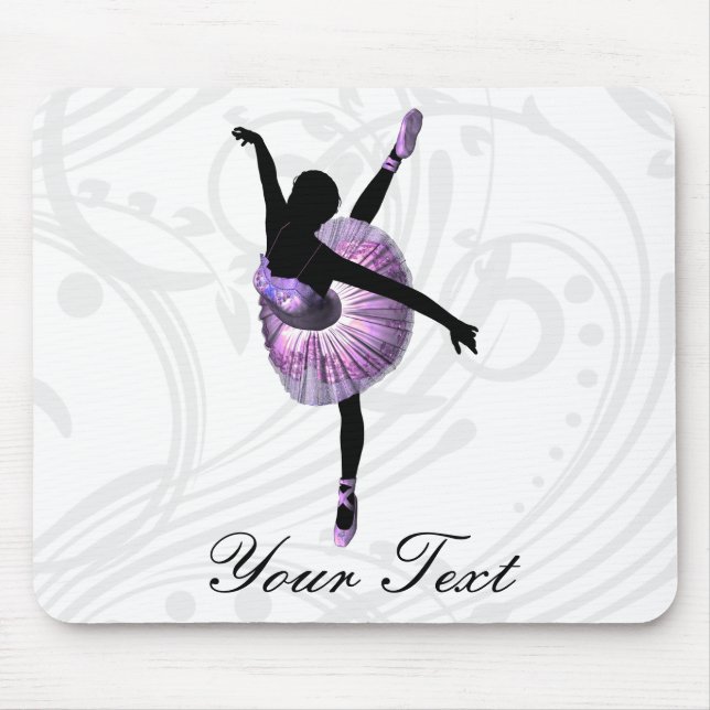Mousepad Linda Ballerina em roxo (Frente)