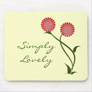 Mousepad Linda Boca-Cola Blooms, Vermelho