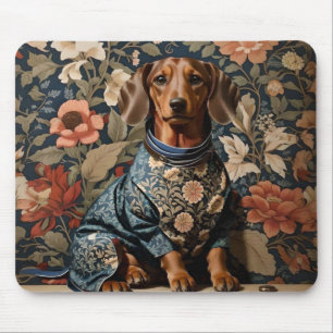 Mousepad Linda Brown Dachshund Retrato Dachshund