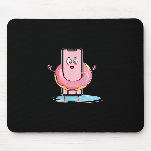 Mousepad Linda Célula de Desenho Animado Com Piscina para F (Frente)