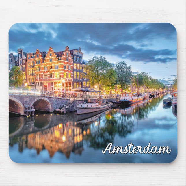 Mousepad Linda Cidade De Amsterdã, Holanda (Frente)