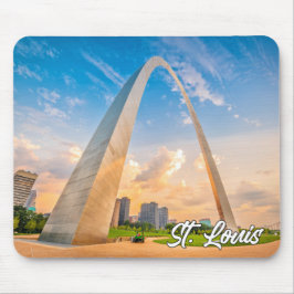 Mousepad Linda Cidade De Ruas. Louis, Missouri, EUA