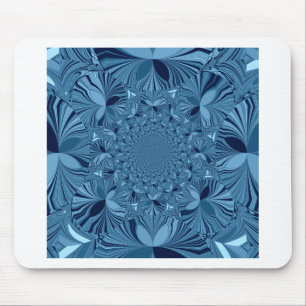 Mousepad Linda e Iridescente Arte Caleidoscópica Azul
