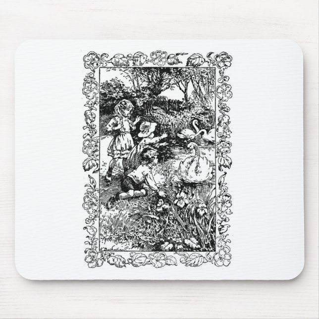 Mousepad Linda e o Cisne (Frente)