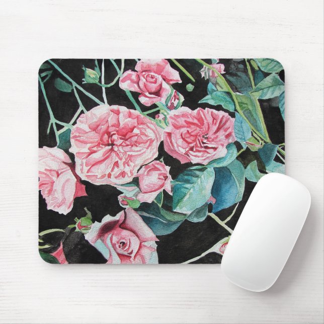 Mousepad Linda e velha rosca rosa com mouse (Com mouse)