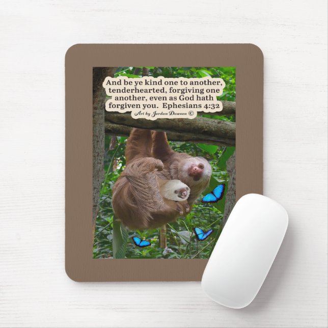 Mousepad Linda Escritura de Lama: Efesianos 4:32 (Com mouse)
