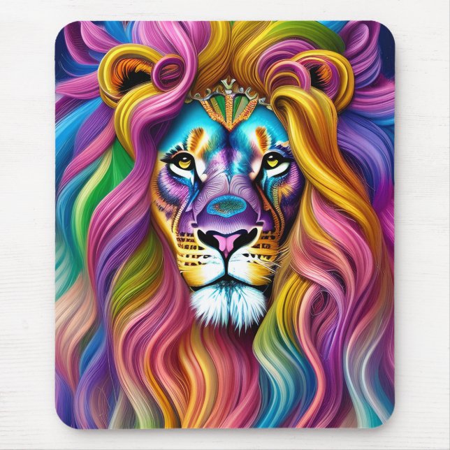 Mousepad Linda Leão com Principal Colorido (Frente)