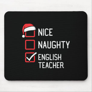 Mousepad Linda lista travessa: professor inglês Matchi de N